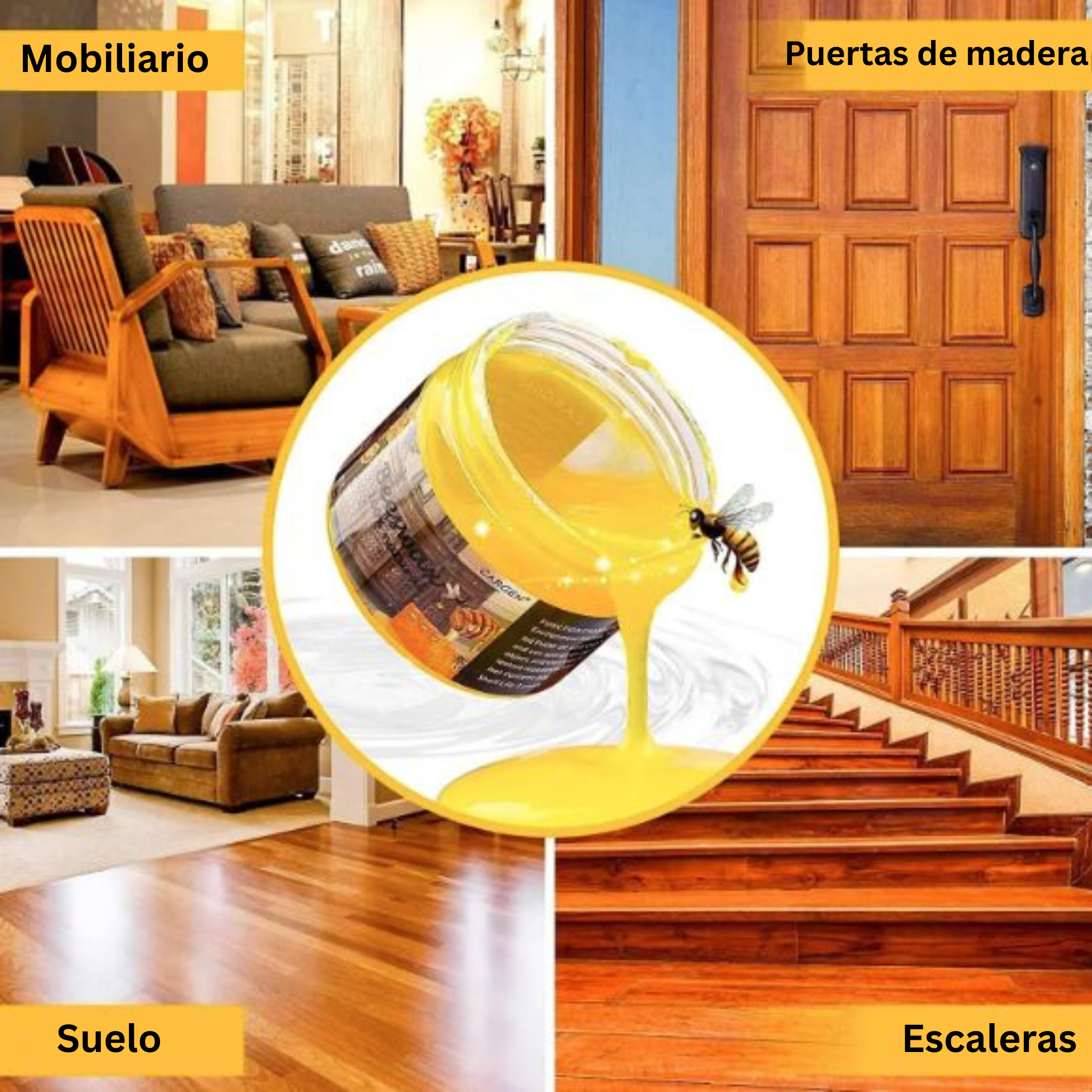 BeeWax™ – Cera natural de abejas para madera