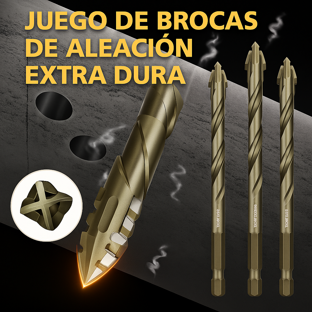 TitanEdge™ – Juego de brocas excéntricas de alta precisión (6–12 mm)